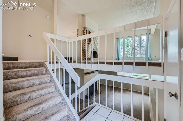 2903 E Serendipity Cir, Colorado Springs, CO 80917 - stairs with tile patterned floors