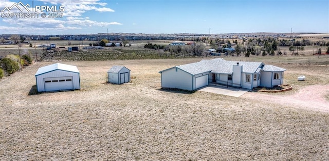 6185 Sayres Rd, Colorado Springs, CO 80927 - aerial view featuring a rural view