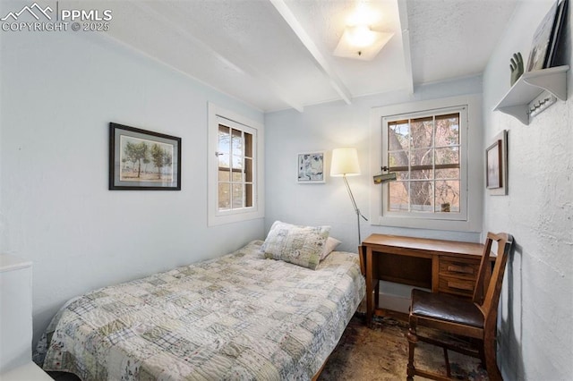 25 Highland St, Colorado Springs, CO 80906 - bedroom with multiple windows and beam ceiling