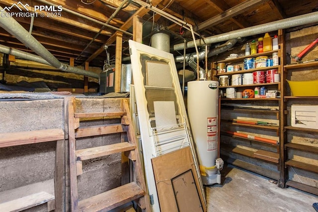 25 Highland St, Colorado Springs, CO 80906 - unfinished below grade area with water heater