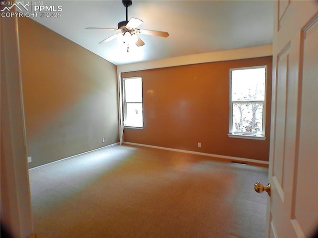 1517 Chutney Ct, Colorado Springs, CO 80907 - carpeted spare room with a ceiling fan and baseboards