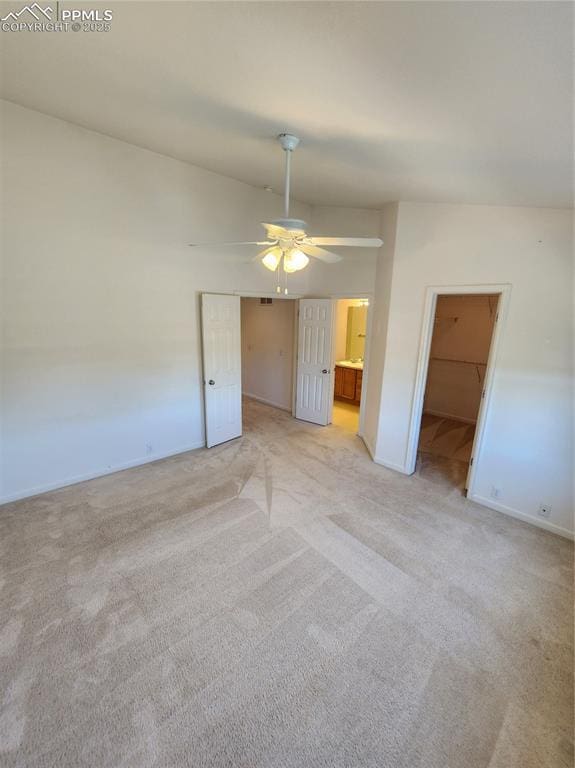 3928 Diamond Ridge Vw, Colorado Springs, CO 80918 - unfurnished room with light colored carpet, ceiling fan, and baseboards