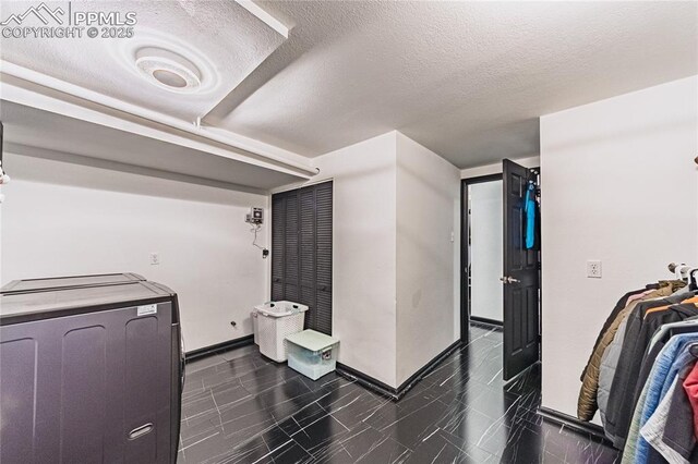 interior space with separate washer and dryer