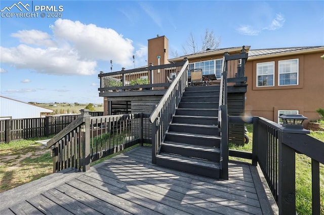 20420 Amanda Ct, Colorado Springs, CO 80908 - deck featuring stairs
