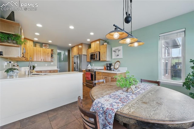 20420 Amanda Ct, Colorado Springs, CO 80908 - dining space featuring recessed lighting