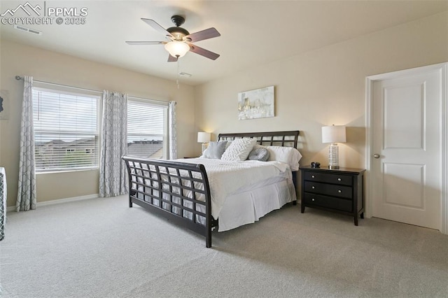 5019 Petrified Forest Trl, Colorado Springs, CO 80924 - carpeted bedroom featuring baseboards and a ceiling fan