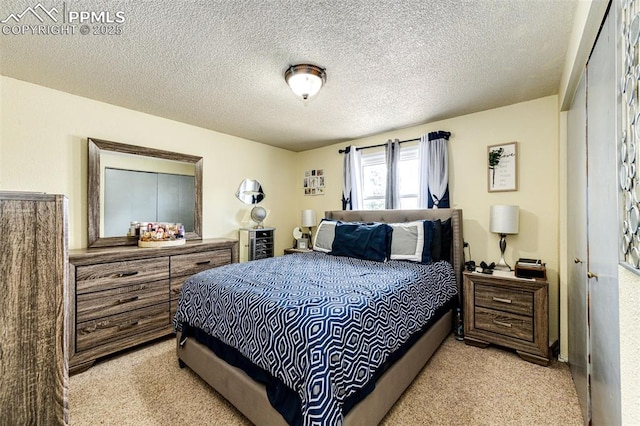 1085 6th St, Limon, CO 80828 - bedroom featuring a textured ceiling and light carpet