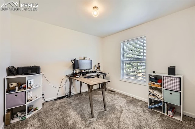 4157 Gray Fox Hts, Colorado Springs, CO 80922 - carpeted home office with baseboards