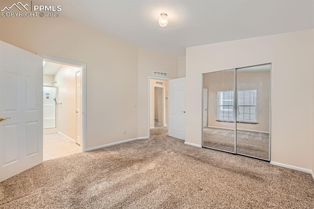 4578 Gray Fox Hts Unit 52, Colorado Springs, CO 80922 - unfurnished bedroom with carpet floors and a closet