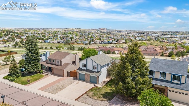 aerial view of residential area