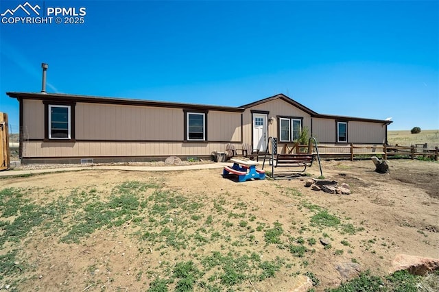 3235 S Meridian Rd, Colorado Springs, CO 80929 - manufactured / mobile home featuring fence