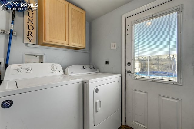 3235 S Meridian Rd, Colorado Springs, CO 80929 - laundry area with separate washer and dryer and cabinet space