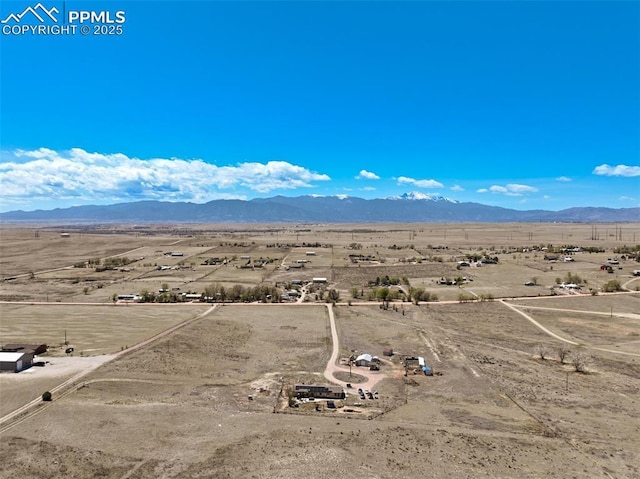 3235 S Meridian Rd, Colorado Springs, CO 80929 - aerial view with a rural view, a mountain view, and a desert view