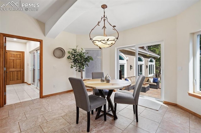 4415 Hidden Rock Rd, Colorado Springs, CO 80908 - dining room featuring baseboards