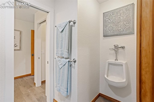 4415 Hidden Rock Rd, Colorado Springs, CO 80908 - bathroom with wood finished floors and baseboards