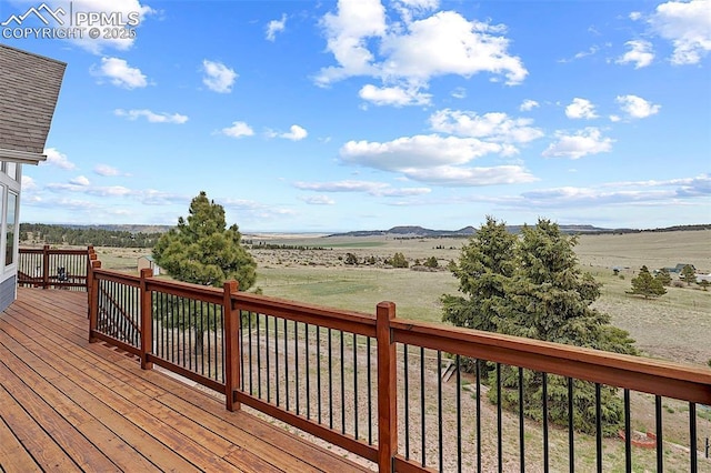 17880 Plains Edge Ct, Peyton, CO 80831 - wooden terrace with a rural view