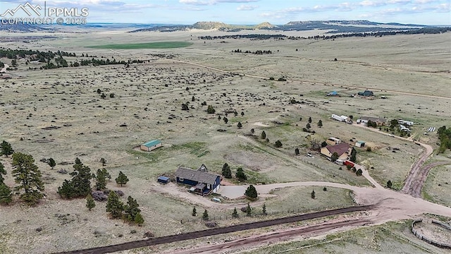 17880 Plains Edge Ct, Peyton, CO 80831 - birds eye view of property featuring view of desert and a rural view