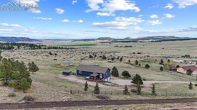 17880 Plains Edge Ct, Peyton, CO 80831 - bird's eye view with a rural view and a mountain view