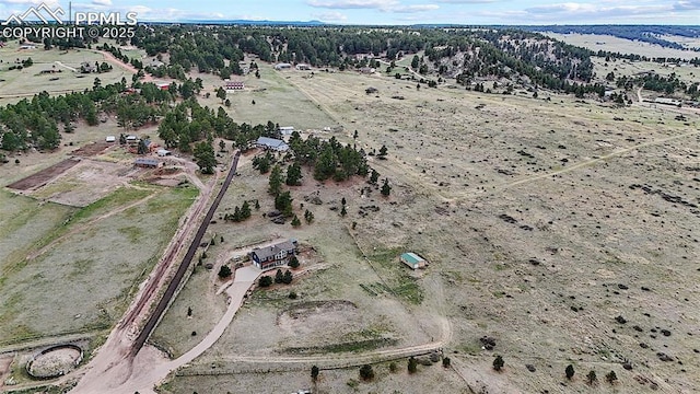 17880 Plains Edge Ct, Peyton, CO 80831 - birds eye view of property featuring a rural view