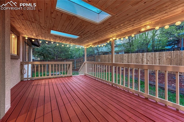 26 Mountain View Rd, Manitou Springs, CO 80829 - wooden terrace featuring a fenced backyard