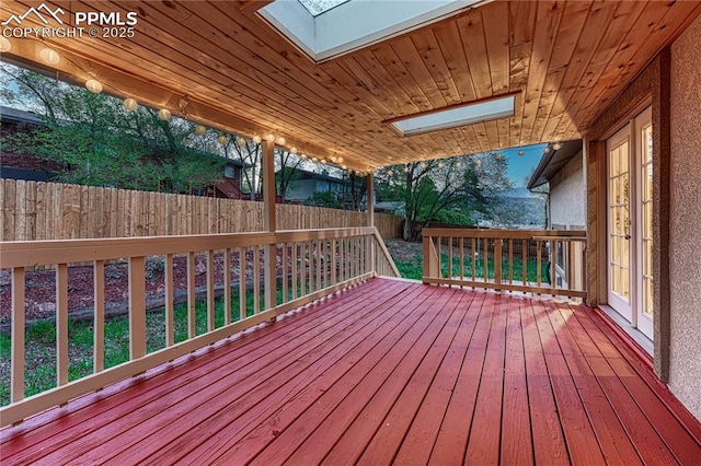 26 Mountain View Rd, Manitou Springs, CO 80829 - wooden deck with a fenced backyard