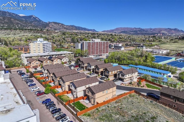 835 Redemption Pt, Colorado Springs, CO 80905 - bird's eye view featuring a mountain view