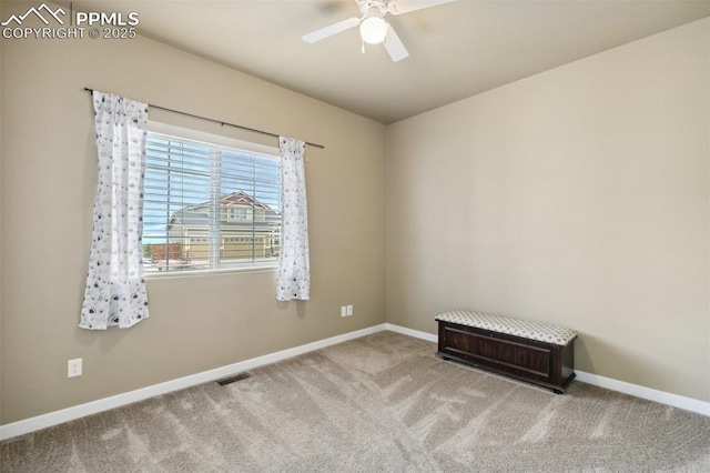 10842 Scenic Brush Dr, Peyton, CO 80831 - carpeted spare room with a ceiling fan and baseboards