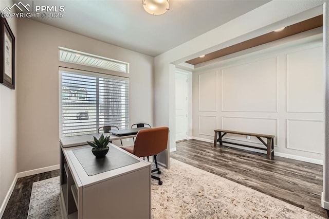 5905 Longford Way, Colorado Springs, CO 80927 - office featuring baseboards and wood finished floors