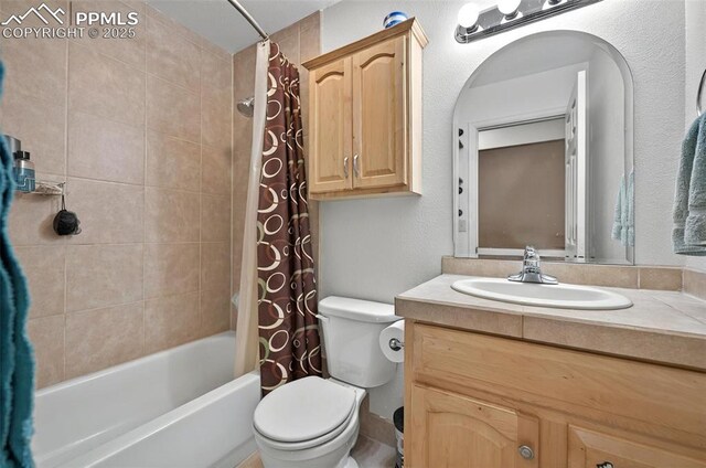 17090 Forest Green Way, Elbert, CO 80106 - full bath with toilet, shower / tub combo, and vanity