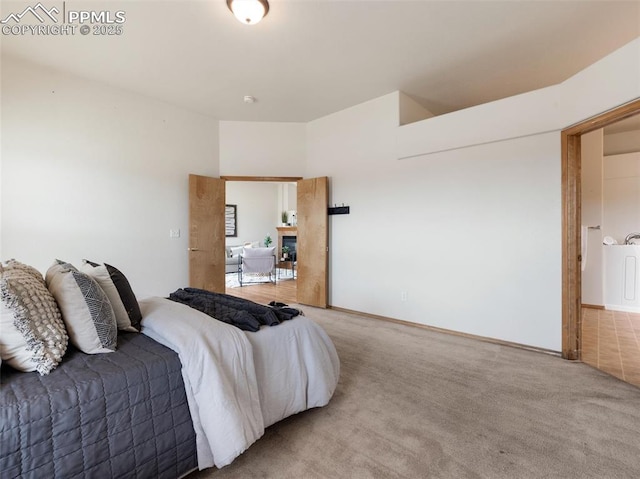7049 Vasalias Hts, Colorado Springs, CO 80923 - bedroom with light colored carpet