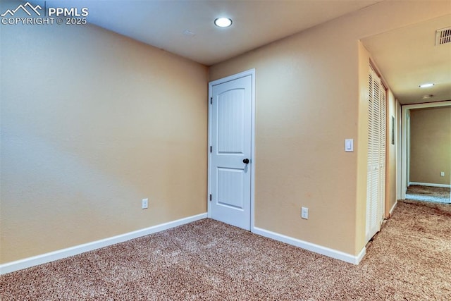 2610 Plumtree Grv, Colorado Springs, CO 80907 - empty room featuring carpet flooring, baseboards, and recessed lighting
