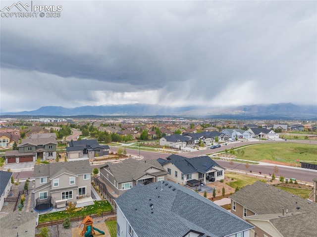 4932 Sand Canyon Trl, Colorado Springs, CO 80924 - aerial view of residential area featuring mountains