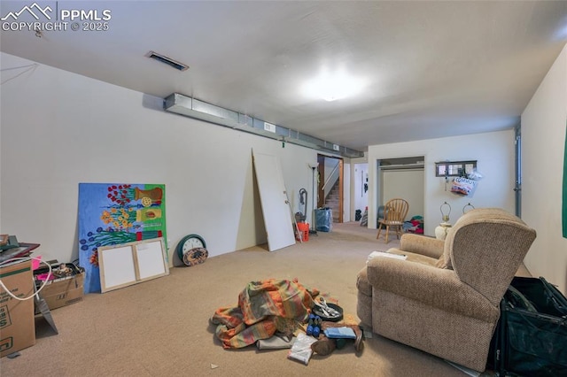1416 N Foote Ave, Colorado Springs, CO 80909 - finished basement featuring carpet and stairway