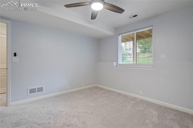 1118 Walters Pt, Monument, CO 80132 - spare room with carpet floors and a ceiling fan