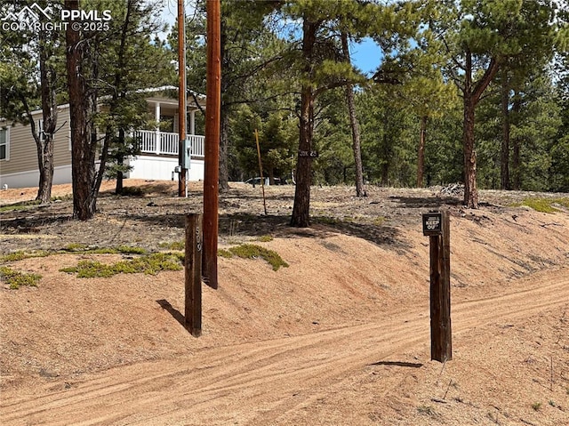 509 John Dr, Divide, CO 80814 - view of yard featuring a porch