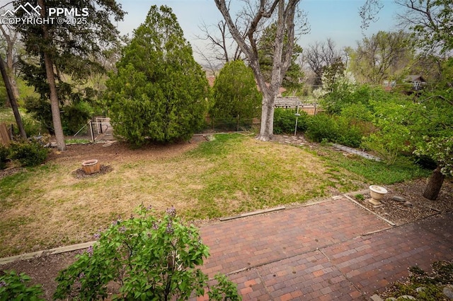 2126 Wood Ave, Colorado Springs, CO 80907 - view of yard featuring a patio area
