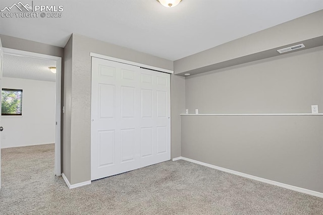 7920 Conifer Dr, Colorado Springs, CO 80920 - unfurnished bedroom with carpet floors, a closet, and baseboards