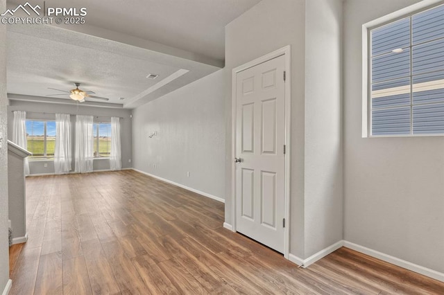 7238 Fauna Glen Dr, Colorado Springs, CO 80927 - spare room with ceiling fan and wood finished floors