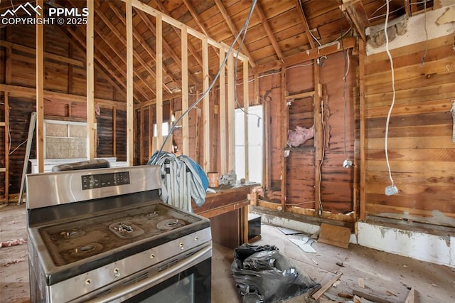 910 Victor Ave, Goldfield, CO 80860 - miscellaneous room with lofted ceiling