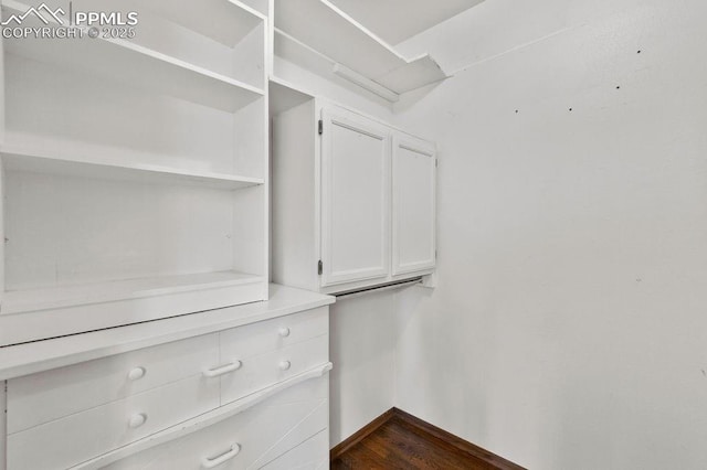 9410 Shoshone Rd, Cascade, CO 80809 - spacious closet with dark wood finished floors