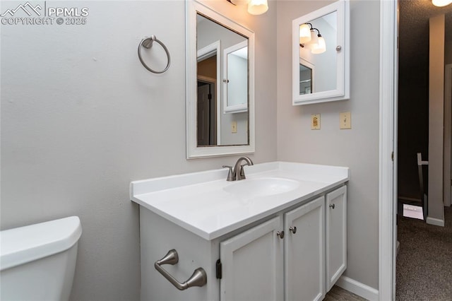 1295 Soaring Eagle Dr, Colorado Springs, CO 80915 - bathroom with vanity and toilet