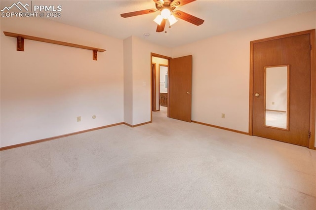 770 Allegheny Dr, Colorado Springs, CO 80919 - unfurnished room featuring light colored carpet, ceiling fan, and baseboards