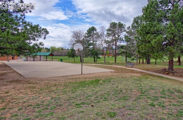 770 Allegheny Dr, Colorado Springs, CO 80919 - view of basketball court featuring a lawn and community basketball court