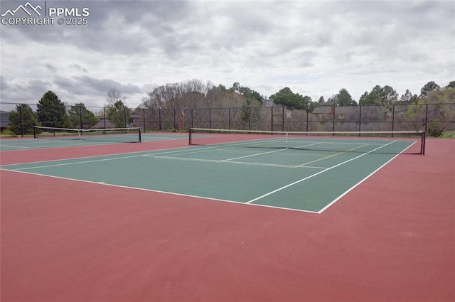 770 Allegheny Dr, Colorado Springs, CO 80919 - view of tennis court featuring community basketball court and fence