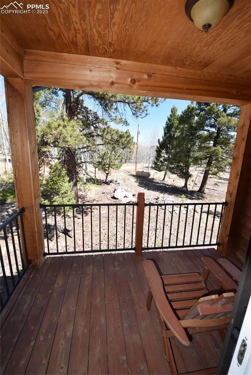 78 Powderhorn Ln, Florissant, CO 80816 - view of deck