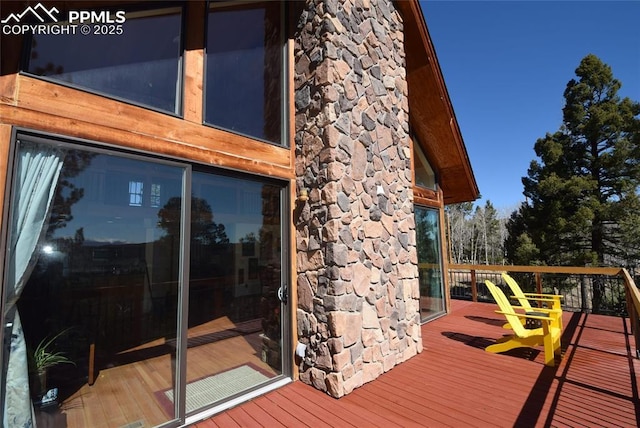 78 Powderhorn Ln, Florissant, CO 80816 - view of deck