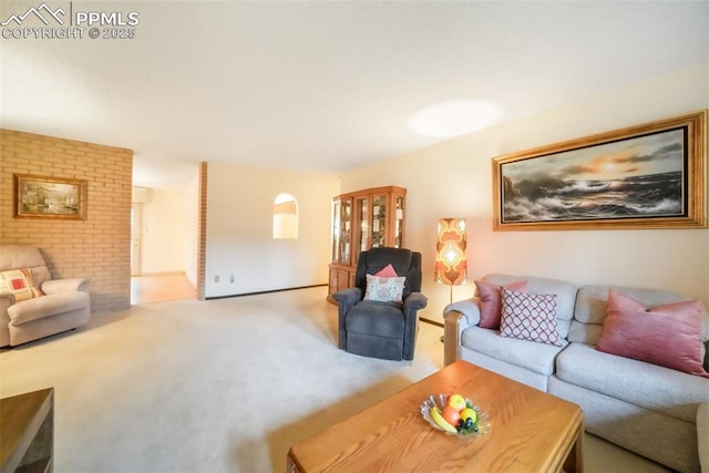 3314 Valley Hi Ave Unit B, Colorado Springs, CO 80910 - living room with carpet flooring