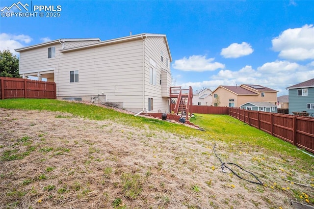7136 Purple Thistle Ct, Colorado Springs, CO 80922 - view of yard with stairway