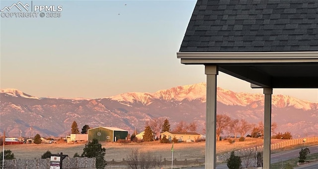 view of mountain backdrop