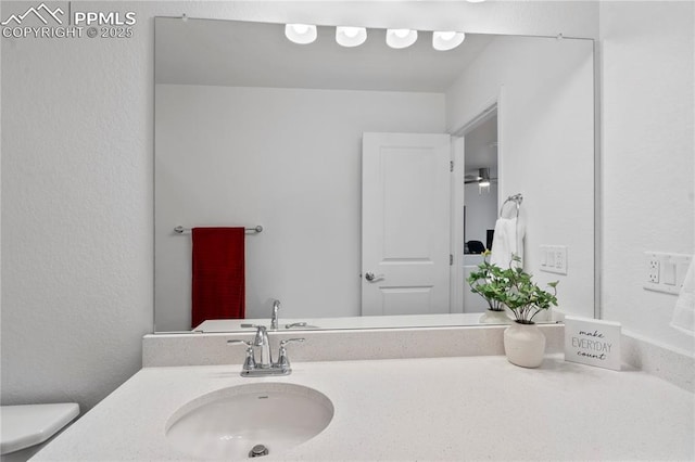 16422 Mountain Flax Dr, Monument, CO 80132 - bathroom featuring toilet and vanity